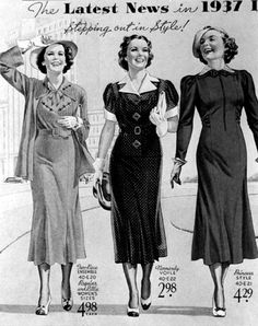 40s Fashion Women, Fashion 30s