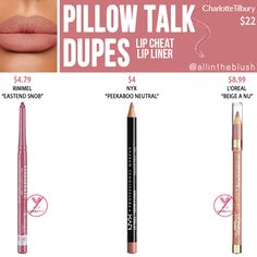 Matte Make Up, Colorful Eyeliner, Drugstore Lips, Charlotte Tilbury Pillow Talk, Makeup Tip, Best Drugstore Makeup, Lip Liners, Smink Inspiration, Nyx Makeup