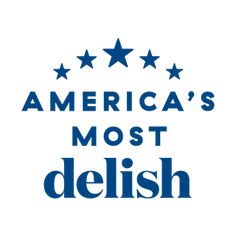 america's most delish logo with stars and the words america's most delish