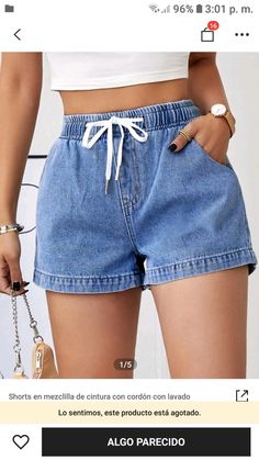 Sewing Clothes Women, Sewing Tutorials Free, Diy Sewing Clothes, Recycle Clothes, Outfit Combinations, Kids Pants, Denim Shorts Women, Cute Shorts