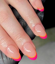 17 Orange Nail Ideas To Try In 2023 | Who What Wear UK Colourful Nail Designs, Colourful Nail, Watermelon Nails, Cute Simple Nails, Cute Summer Nails, Cute Gel Nails, Colorful Nail Designs, Beach Nails