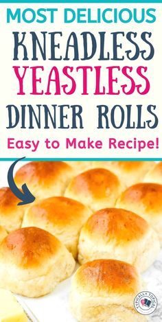 the recipe for homemade yeast rolls is easy to make, and it's so delicious