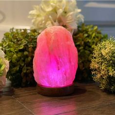 "The mini salt lamp comes with a prefixed LED Bulb, which is programmed to change colors once connected to a USB Port or if you have anyUSB adapter laying around in the house or office, you can plug these cute little lamps into the USBadapter and straight into the wall.Comes with a prefixed LED bulbComes with USB cord!Changes colors when plugged in Mini Himalayan natural salt lamp which is 4 to 4.5\" tallComes with USB cordThe size, color, shape and weight will vary Product Item # 29-398 This in Cute Lights, Aesthetics Room Decor, Pink Salt Lamp, Music Reading, Lamp Pink, Blue Slime, Usb Lamp, Bedroom Aesthetics, Novelty Lights