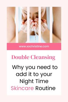 Double cleansing is the best way to make sure you remove all the gunk so that your skin can breathe... #doublecleansing #skincareroutine #nighttimeskincare #bedtimeskincare #skincare #midlifeskincare Double Cleansing Method, Double Cleanse, Anti Aging Skincare Routine, Oil Based Cleanser, Mini Spa, Double Cleansing