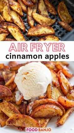 air fryer cinnamon apples Air Fryer Apples Recipe, Apple Recipes In Air Fryer, Air Fry Apple Slices, Air Fryer Pears, Baked Apples In Air Fryer, Air Fryer Cinnamon Apples, Air Fried Apples, Pears Recipes, Air Fryer Apples