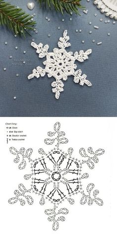 an image of snowflakes and pine branches