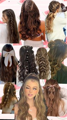 #school #hairstyle Highschool Formal Hairstyles, Hair Styles Inspo For School, Cute Hair Styles For School 6th Grade, 8th Grade Picture Day Hairstyles, Blond Hair Styles For Medium Length Hair, Cute Hairstyles For 6th Grade, Cute School Hairstyles For Medium Hair, Hair Styles School Easy, Easy Hairstyles Pictures