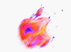 an abstract image of an apple on a white background