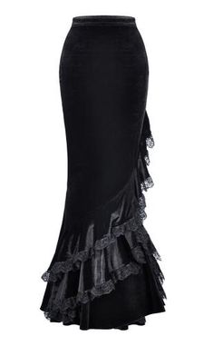 Robes Glamour, Gothic Steampunk, Chic Type, Punk Rave, Velvet Skirt, Mermaid Skirt, Pencil Skirts, Gothic Dress