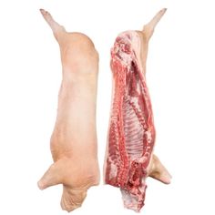 an image of the back and side of a pig's leg showing it's muscles