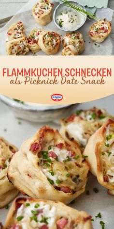 Die Flammkuchen-Schnecken sind einfach und schnell gemacht. Ideal als knuspriger Party-Snack oder mit knackigem Salat ein schnelles Abendbrot. Dr. Oetker Rezepte, Zahnstocher Häppchen, Zahnstocher Fingerfood, Picknick Ideen, Picknick Snacks, Picknick Rezepte, Picknick Essen Ideen, Picknick Ideen Rezepte, Picknick Essen, Mini Essen, Fingerfood, Fingerfood Ideen, Fingerfood Rezepte, Snacks für unterwegs, Snacks zum Mitnehmen, Snacks herzhaft, Picknick Date Ideen, Sommer Date, Flammkuchen Schnecken American Buffet Food Party Ideas, Snacks Party Ideas, Fingerfood Party Appetizers, Party Snacks Finger Foods, Finger Food Snacks, Finger Food Party, Picnic Treats, Fancy Snacks, Picknick Snacks