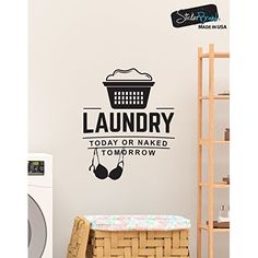 Laundromat Branding, Laundry Pictures, White Wall Stickers, Laundry Logo, Wash Dry Fold Repeat, Laundry Wall Art