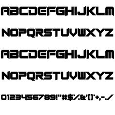 some type of font that is black and white with the letters in different languages on it