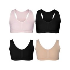 B2BODY Juniors and Teen Bras Seamless Padded Training Bra for Teen Pullover Sports Bras Increase comfort and confidence in your girl with B2BODY. Her seamless padded girls bras promote peace of mind since they're gentle on the skin and invisible under clothes. No matter your developing daughter's needs, she has them covered with B2BODY's seamless bras for teens. Removable padding 2 racerback and 2 regular pullover styles. When it comes to girls bra sets, the right material can make all the diffe Bras For Teens, Bra Sets, Padded Sports Bra, Seamless Bra, Your Girl, Womens Bras, Kids Outfits Girls, Bra Set