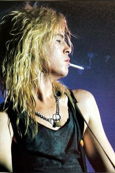 duff mckagan, guns n' roses.  scanned by: sophiezscanz Duff Mckagan 80s, 80s Bands, Billy Idol, Tommy Lee