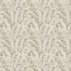 an image of a white wallpaper pattern with leaves on the side and light grey background