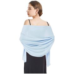 * Soft Fabric : Our Light Blue Shawl Is Made Of High Quality Chiffon Fabric, Which Is Soft, Breathable, And Drapable; This Chiffon Shawls Is Also Lightweight, Skin-Friendly, You Can Wear It Whatever You Want * Suitable Size : These Chiffon Wraps Are Approx 67*28 Inches (170*70 Cm)And Weigh About 150 G; Our Women Dress Shawl Are Fashion Accessories, It Is Suitable For Spring, Summer, Autumn * Multi-Functional : Our Chiffon Scarfs Have Many Colours For You To Choose, And Easily Match Your Evening Light Blue Scarf, Chiffon Shawl, Blue Shawl, Chiffon Wrap, Dress With Shawl, Prom Party, Chiffon Scarf, Blue Scarf, Evening Party Dress