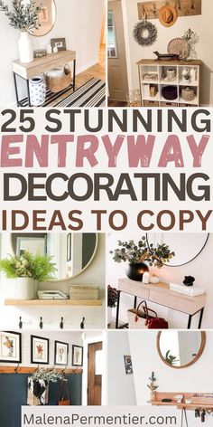 small entryway ideas - pictures of narrow entryway ideas entrance and small entryways Hall Table Decor, Foyer Table Decor, Farmhouse Entry Table, Hallway Table Decor, Farmhouse Entryway Table, Small Entryway Table