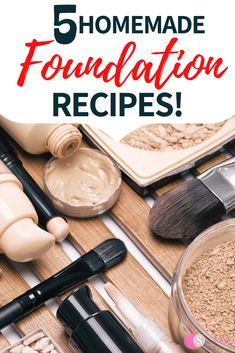 Looking for an easy DIY Foundation Recipe? Learn how to make diy liquid foundation, powder foundation, cream foundation, full coverage foundation and more. DIY foundation is easy to make and it's natural! These DIY foundation recipes will show you how to make easy homemade foundation.  Whether you're looking for a diy foundation for acne, without arrowroot, for oily skin or a repair foundation, you will find it here! #natural #skincare #foundation How To Make Homemade Foundation, Skincare Foundation, Makeup Recipes