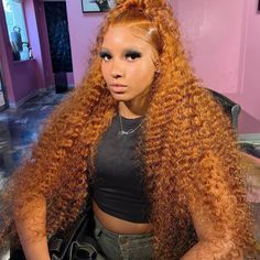 13x6 Hd Colored Ginger Orange Curly Lace Frontal Wig 13x4 Deep Water Wave Lace Front Human Hair Wigs Curly Ginger, Curly Lace Frontal, Hair Orange, Ginger Water, Lace Front Human Hair Wigs, Lace Front Human Hair, Frontal Wig, Deep Water, Water Waves