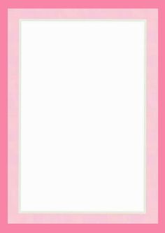 a pink and white square frame on a wall