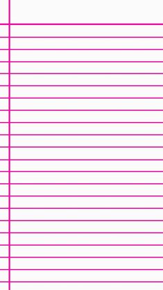 a pink lined paper with lines on the bottom, and one line at the top