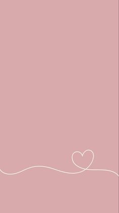 a pink background with a white heart on the left side and a line in the middle