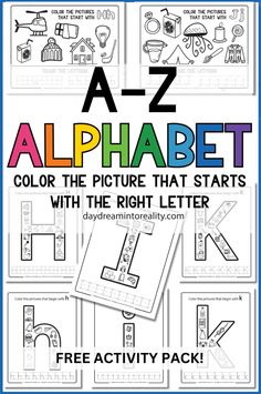 Engage preschool and kindergarten children with our coloring alphabet worksheets. These free printable activities are designed to reinforce letter recognition and beginning sounds. Use these interactive resources for at-home learning or in the classroom. Alphabet Crafts Preschool, Free Printable Activities