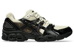 GEL-NIMBUS 9 | Unisex | Vanilla/Black | Sportstyle Shoes | ASICS United States Asics Gel Nimbus 9 Outfit, Korean Shoes Sneakers, Asics Gel Nimbus 9, Gel Shoes, Asics Wrestling Shoes, Gel Nimbus 9, Cool Sneakers, Extra Wide Shoes, Shoes Asics