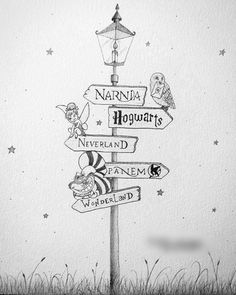 a drawing of a street sign with the words vai pra onde?