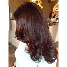 Red Hair On Asian Women, Dyed Hair Inspiration For Brunettes, Mahogany Hair Color Brown, Red Tinted Brown Hair, Brown Hair With Red Tint, Redish Brown Hair