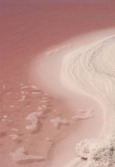 the water is pink and white in color