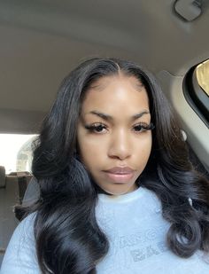 Middle Part, Different Hairstyles, Natural Hair Color, Body Wave, Virgin Hair