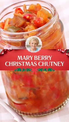 Mary Berry Christmas Chutney Christmas Chutney Recipes Gift, Canned Tomatoes With Onions And Peppers, Christmas Jams And Chutneys, English Chutney Recipes, Mary Berry Recipes Christmas, Mary Berry Christmas Recipes, Christmas Pickles Recipe, Christmas Chutney Recipes, Chutneys Recipe