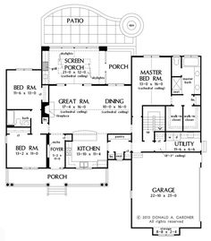 the first floor plan for this house