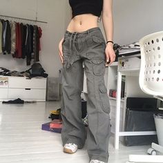 Goth Pants, Black Wide Leg Jeans, Hip Hop Pants, Street Jeans, Retro Pants, Denim Decor, Black Jeans Women