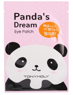 Panda's Dream Eye Patch | TONYMOLY's "Panda's Dream Eye Patch" will not only make you look like a cute panda bear, but it wiill also brighten, moisturize, and reduce the fine lines of the delicate skin around the eyes. It's formulated with bamboo shot extract and vitamin B3 which ensures results right after use. | Peach and Lily Italian Beauty Secrets, Korean 10 Step Skin Care, Beauty Hacks Lips, Korean Beauty Secrets, Panda Eyes, Korean Skincare Routine, Beauty Mask, Eye Patch, Tired Eyes