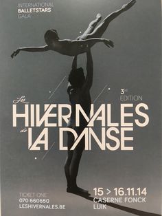 an advertisement for the international ballet festival in paris