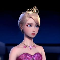 a barbie doll wearing a tiara and dress