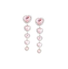 in stock Vday Jewelry, Dangly Earring, Heart Drop Earrings, Dangly Earrings, Pink Earrings, Soft Girl, Jewelry Accessories, In Store, Buy Online