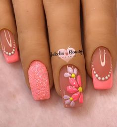 Short Nails Art, Dipped Nails, Fancy Nails, Chic Nails, Pedicure Nails, Best Acrylic Nails