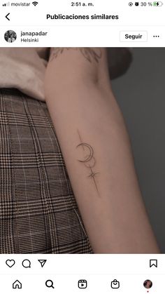 a person with a tattoo on their arm