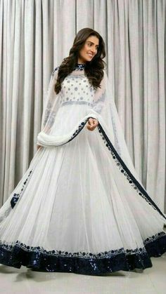 Asian Wedding Dress Pakistani, Designer Anarkali Dresses, Beautiful White Dresses, Ayeza Khan, Salwar Kamiz, Indian Bridal Outfits, Designer Party Wear Dresses