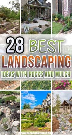 the best landscaping ideas with rocks and mulch