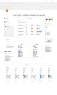 Notion Habits, Sleep, Daily Routines and, Task Tracker & Planner, FULLY AUTOMATED college_notion_aesthetic #trackertemplate #simplestudentnotiontemplate Notion Habit Tracker, Study Planner Free, Simple Daily Planner, Task Tracker, Ipad Essentials, Digital Organization, Small Business Planner, Weekly Planner Template, Theme Template