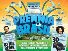 an advertisement for a car show with two people holding up signs that read premma brasil