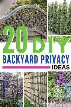 20 diy backyard privacy ideas that are easy to do and great for your yard