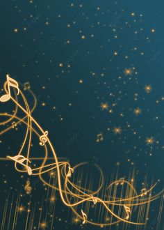 an abstract background with musical notes and stars