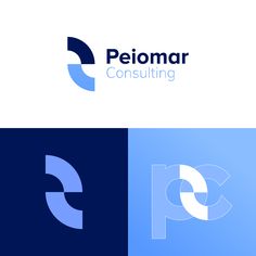 the logo for peomar consulting, which is designed to look like a letter p