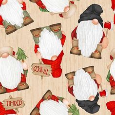 this is a christmas pattern with santa claus